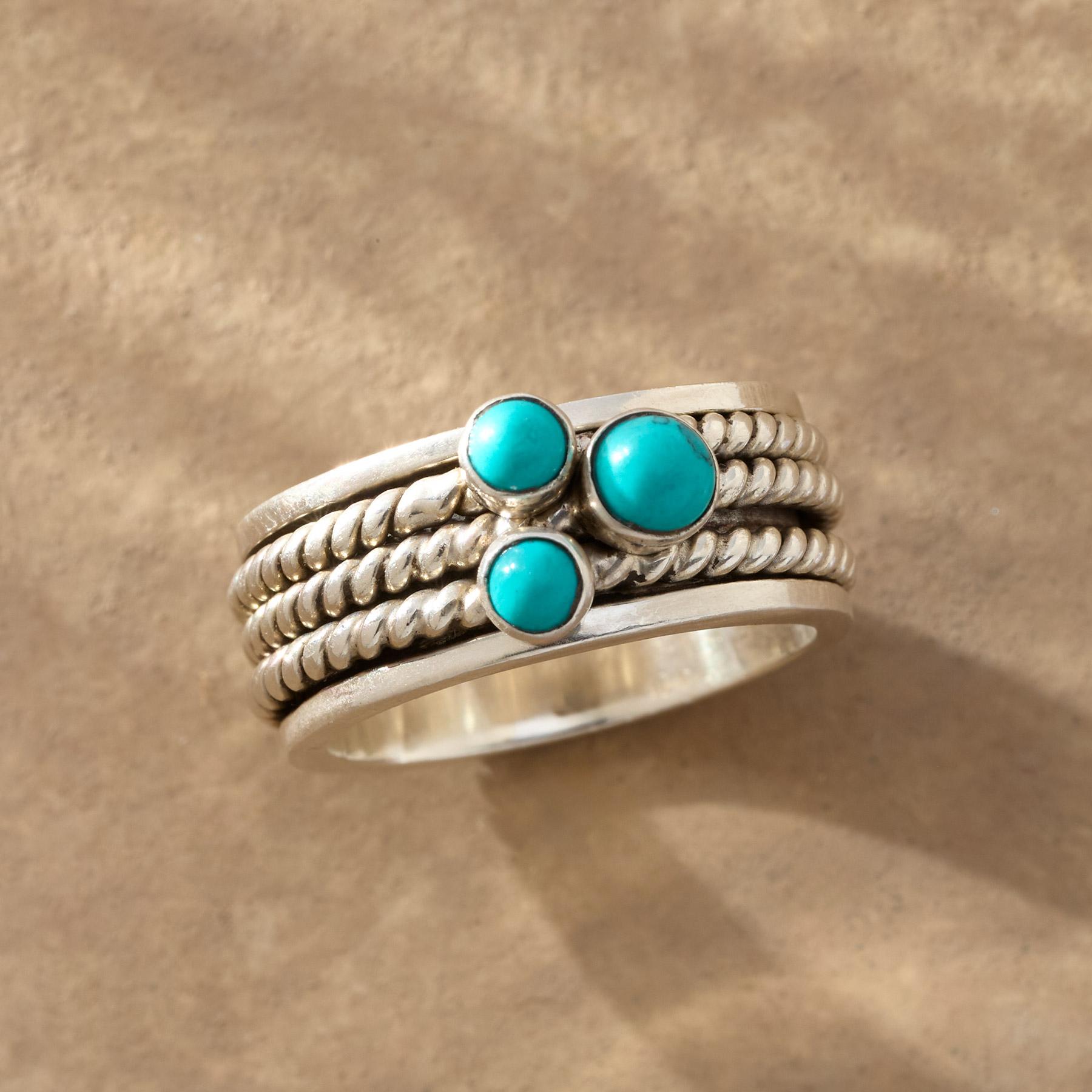 Dots Of Turquoise Ring - Sundance Clothing