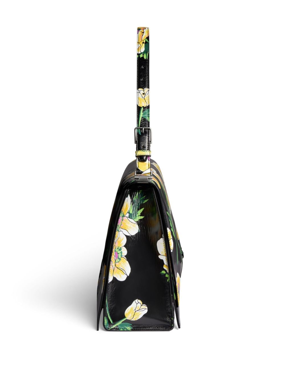 Balenciaga Bag Dupe large Crush Sling floral-print shoulder bag - Cola - Replicaclubs