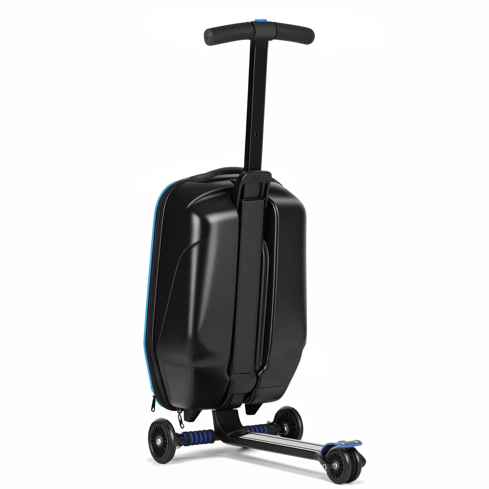 Advwin Scooter Luggage for Kids & Adults, Hardside Ride on Suitcase for Kids Ages 4-15 Multifunctional Lightweight Foldable Carry on Luggage with Wheels Ride on for Children Teenagers, Pink - Image 57