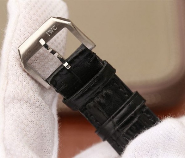 Replica IWC ZF Portuguese IW545407 Black Dial Leather Strap A6498 - Top club