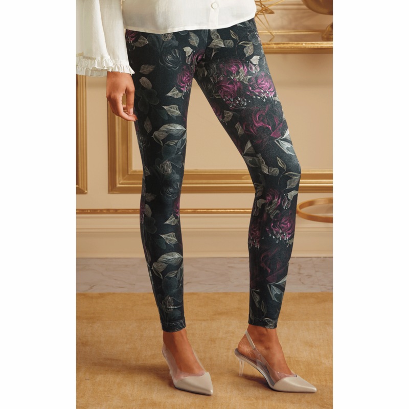 Botanical Printed Legging - MIDNIGHT VELVET CATALOG