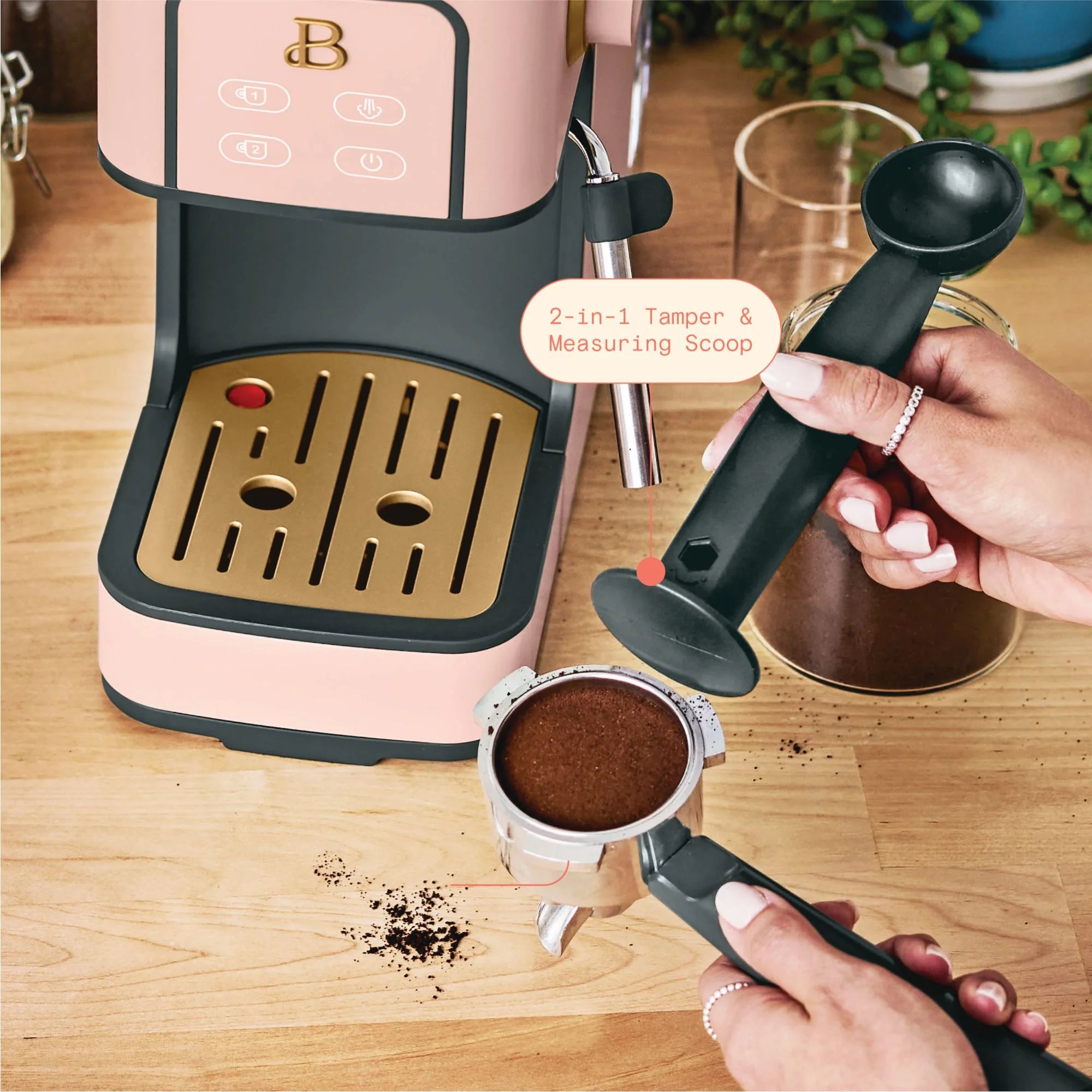 Beautiful Slim Espresso Machine with 20-Bar Pressure, Black Sesame by Drew Barrymore - Image 29