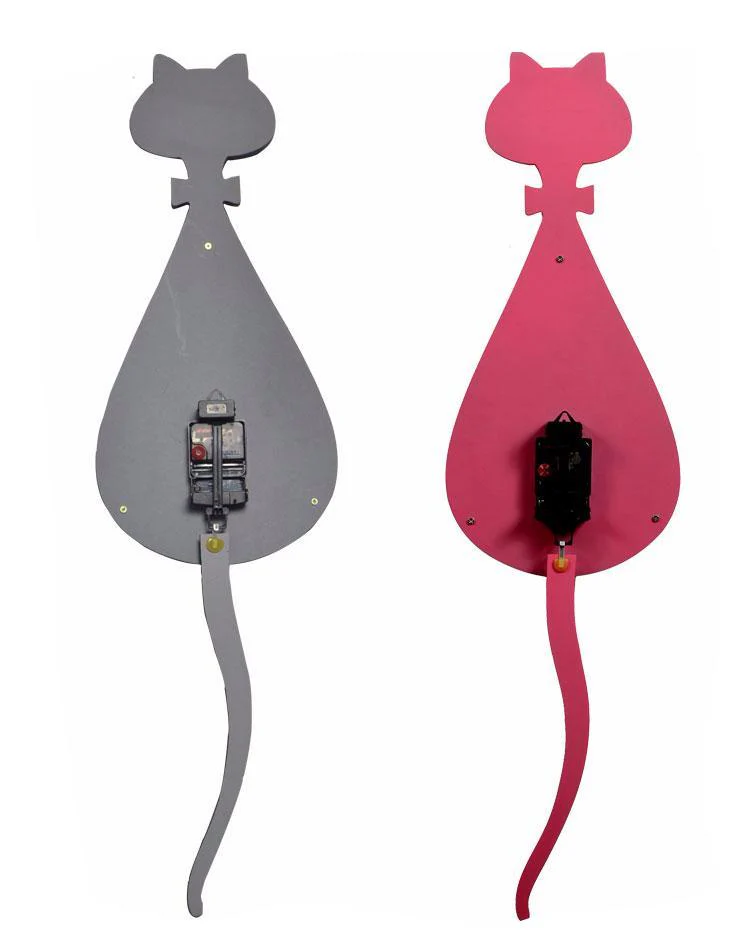 Wag Tail Cat Wall Clock