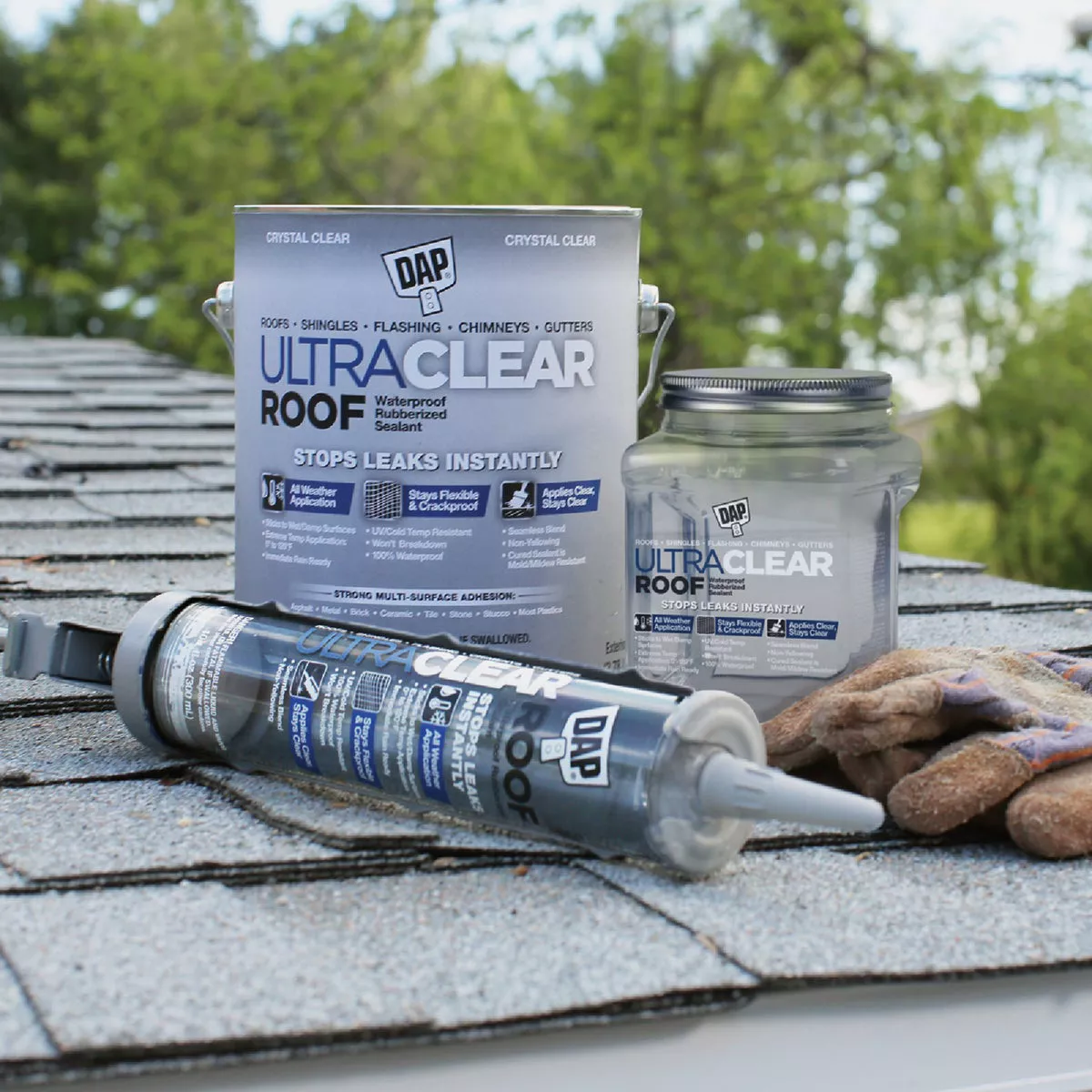 Dap Ultra Clear Roof 1 Gal. Waterproof Rubberized Roof Sealant