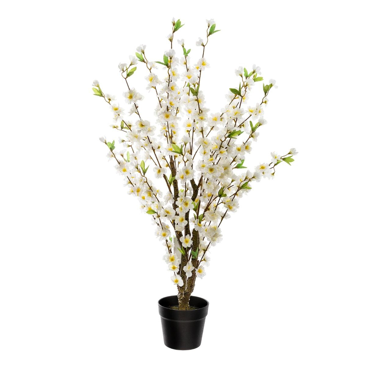 Artificial white cherry tree H.100 cm