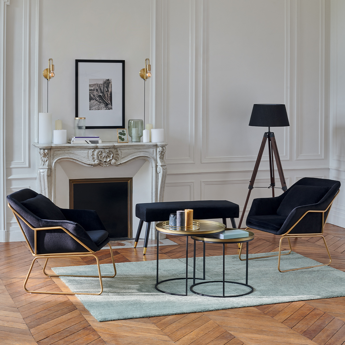 Rug "Joanne" Khaki green, 120x170 cm