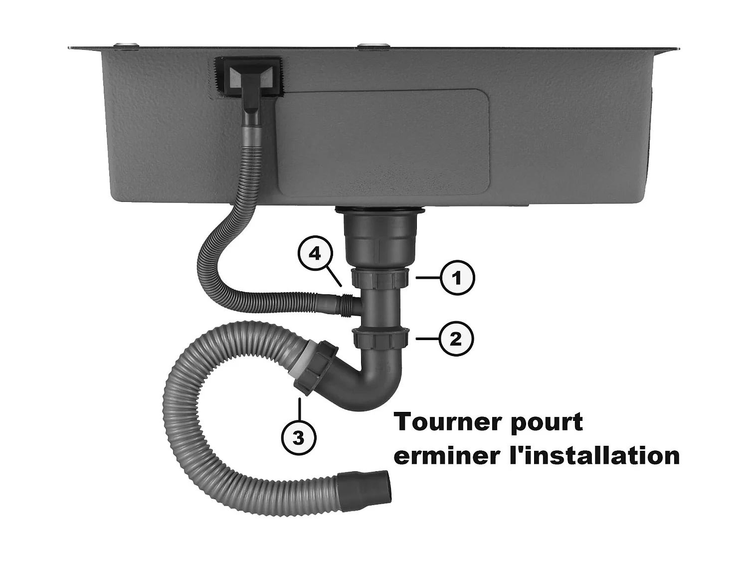 Cuisine Evier Simple en Acier Inoxydable 68x45x19 cm, avec Panier d'égouttage Télescopique,