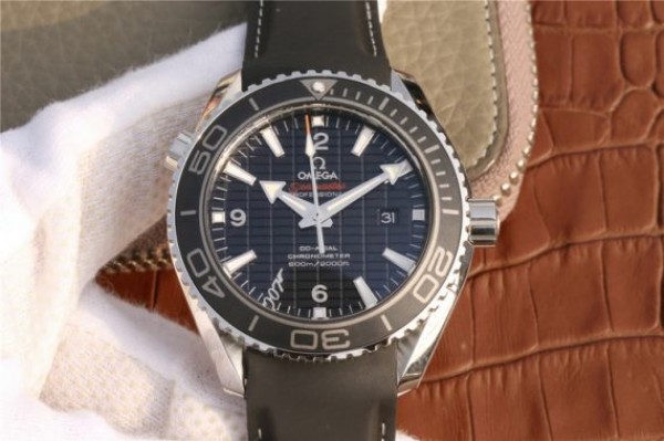Replica Omega Planet Ocean Professional Ceramic Bezel 45mm OMF 007 Rubber Strap A8501 - Elite Watch Atelier