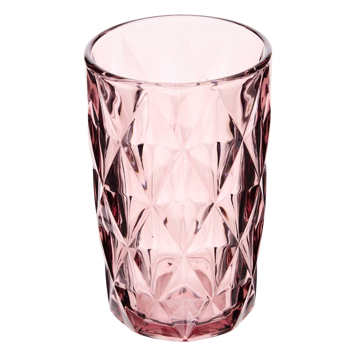 Tall tumbler "Lea" Glass, 400 ml, Medium Pink