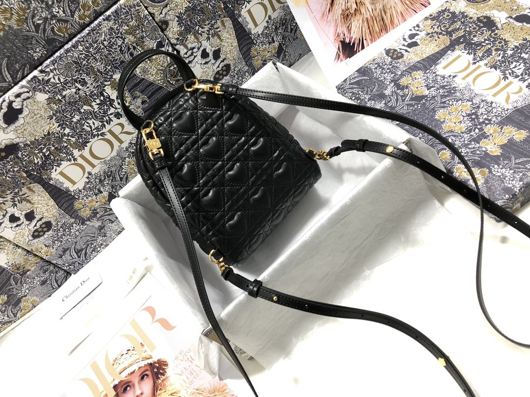 Mini Dior Backpack Heart White/Red Black For Women‎ 8 in/ 21 cm CD1:1High-quality replica