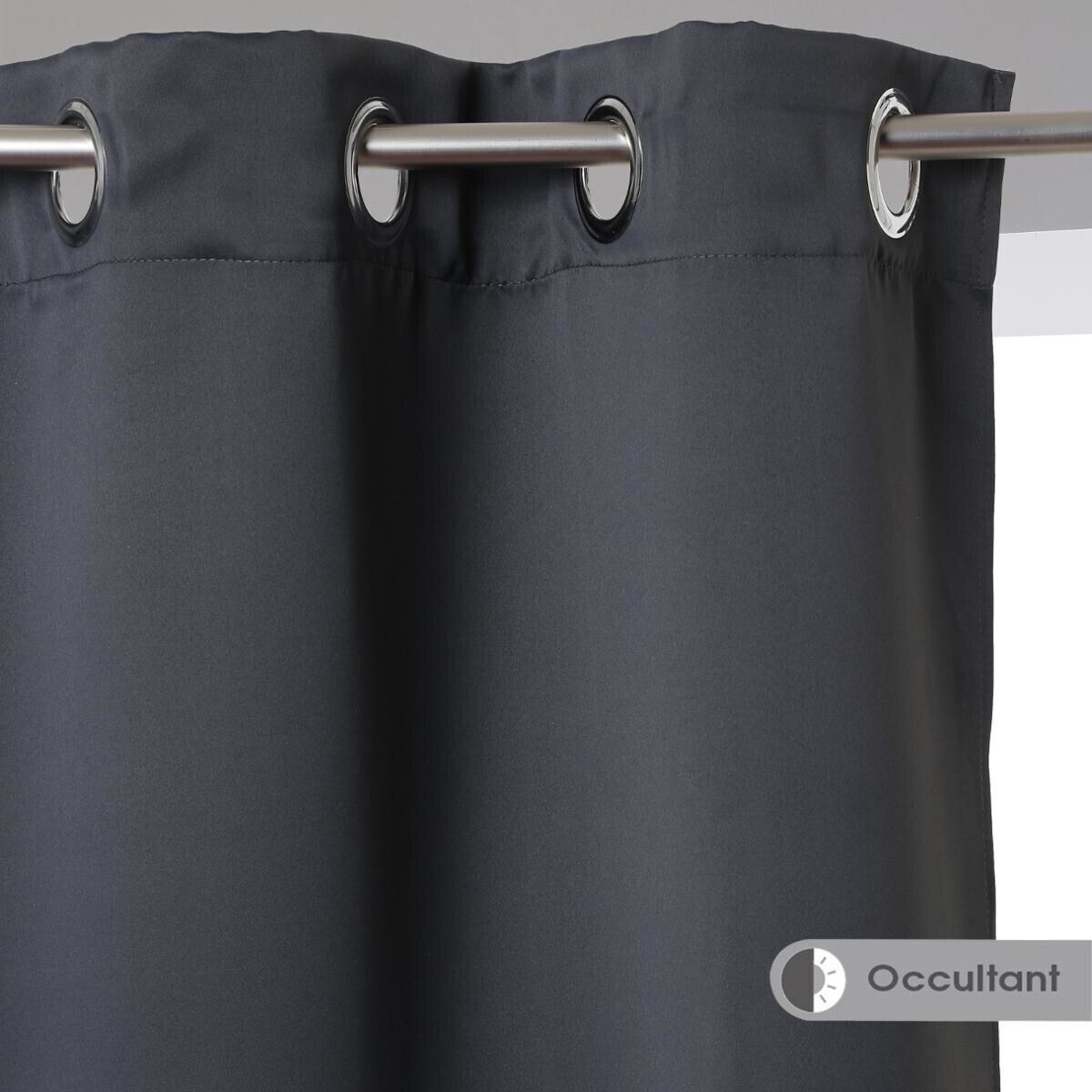 Set of 2 blackout curtains Slate grey, 135x240 cm
