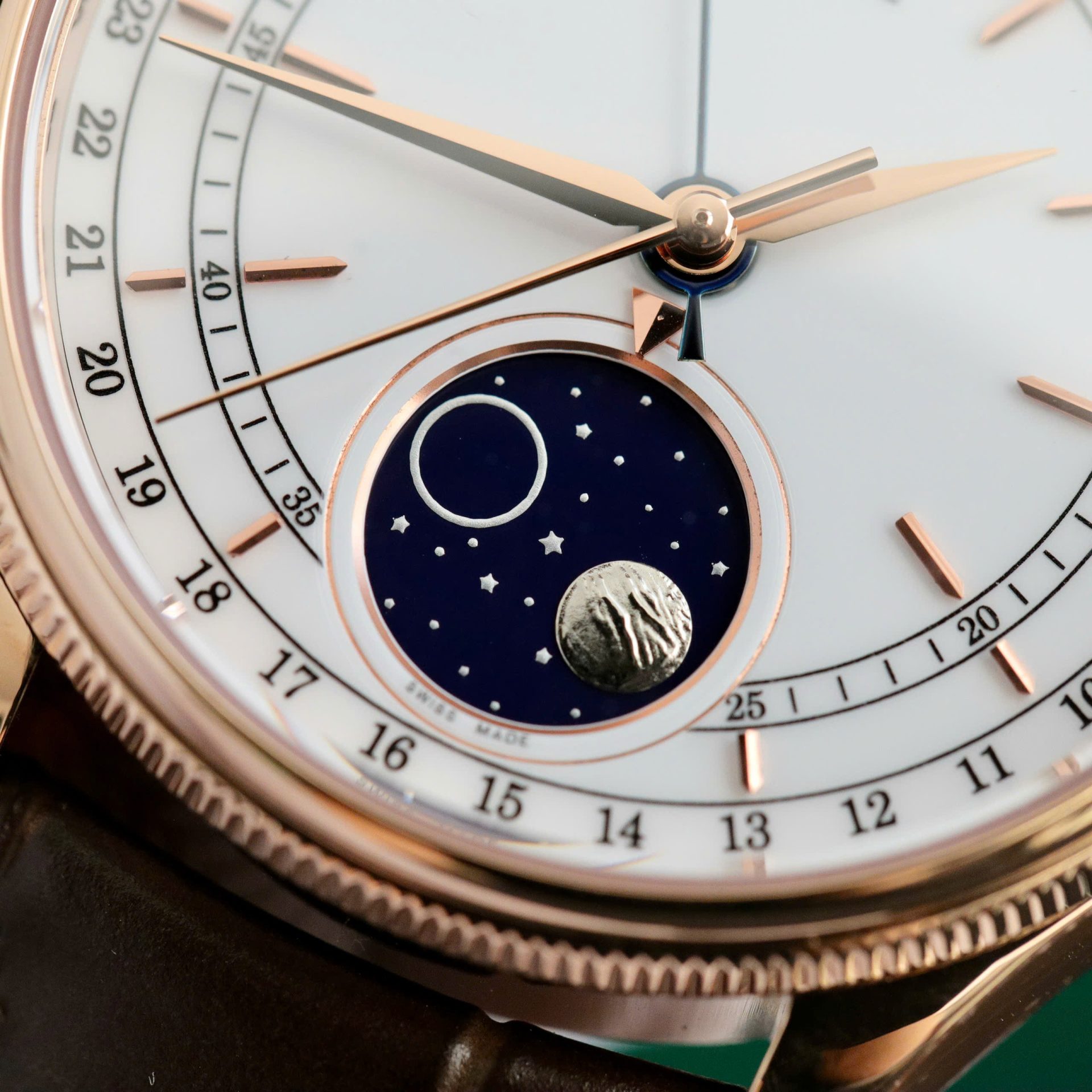 Rolex Cellini Moonphase 50535 Replica Watch Leather Strap 39mm - Top club