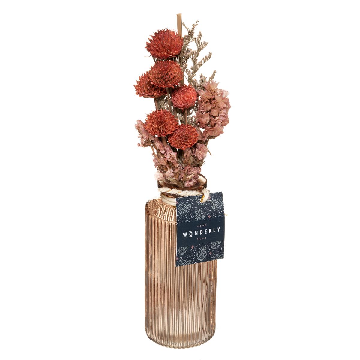 Dried flower bouquet "Wonder" H.28 cm