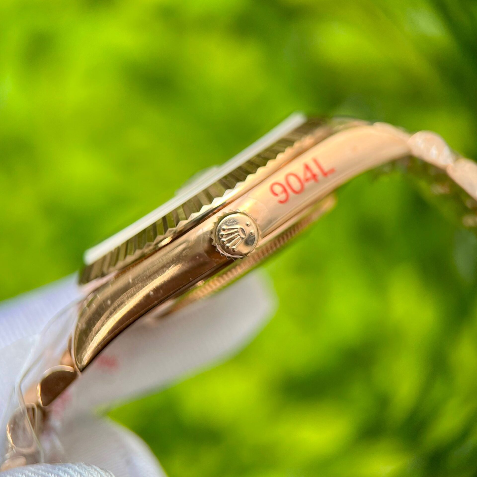 Rolex Day-Date 228235 Pink Dial Stone With Number GM Factory 40mm - Top club