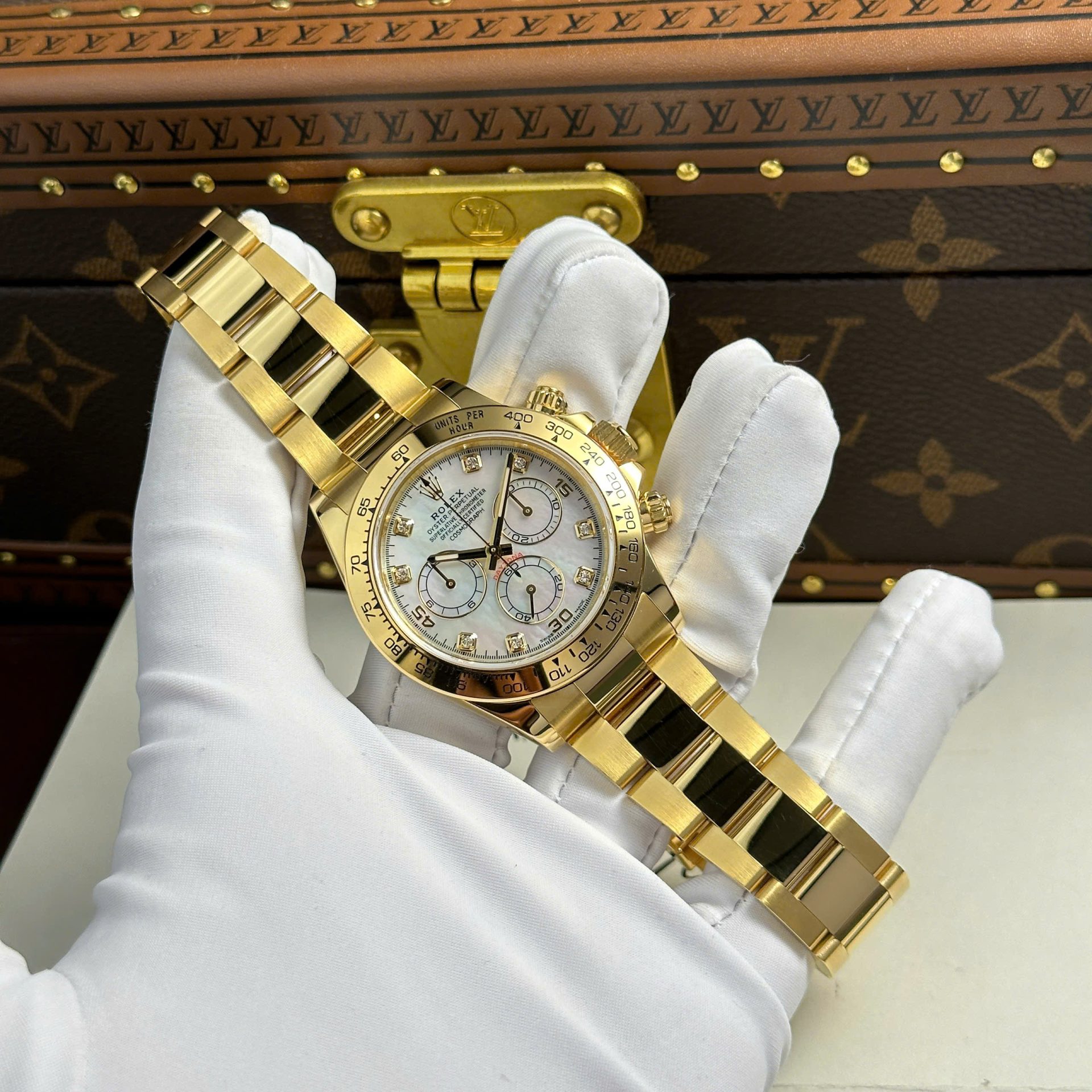 Rolex Daytona Cosmograph 116508 Best Replica Watch Custom Gold Wrapped 40mm - Elite Watch Atelier