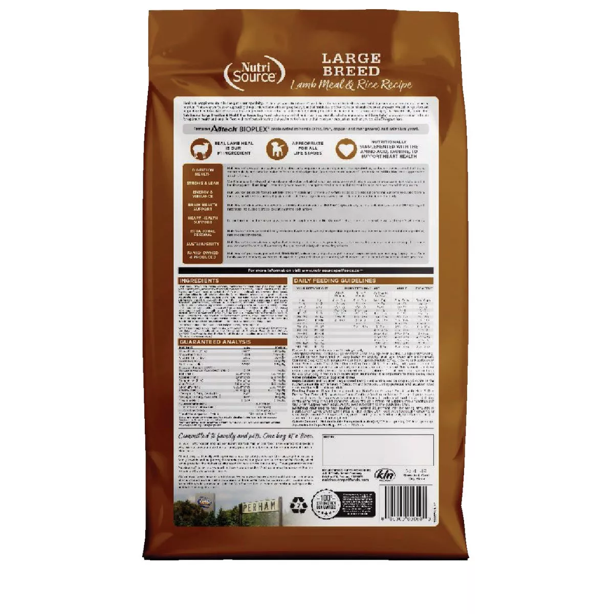 NutriSource 26 Lb. Lamb & Rice Recipe Large Breed Dog Food
