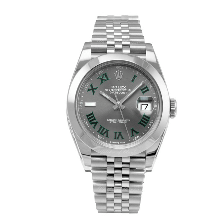 Rolex Datejust II Perpetual Grey Roman Dial 126300Jubilee Replica - Elite Watch Atelier