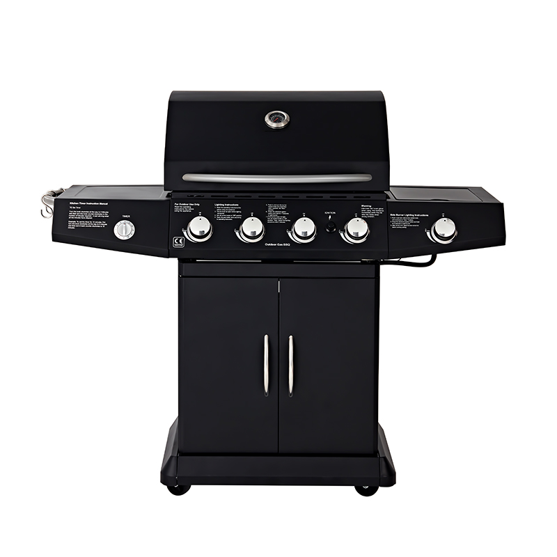Multifunctional Outdoor Gas BBQ Grill Stove Household Smokeless Liquefied Gas Thickened Grill Rack for Courtyard Stew Grill