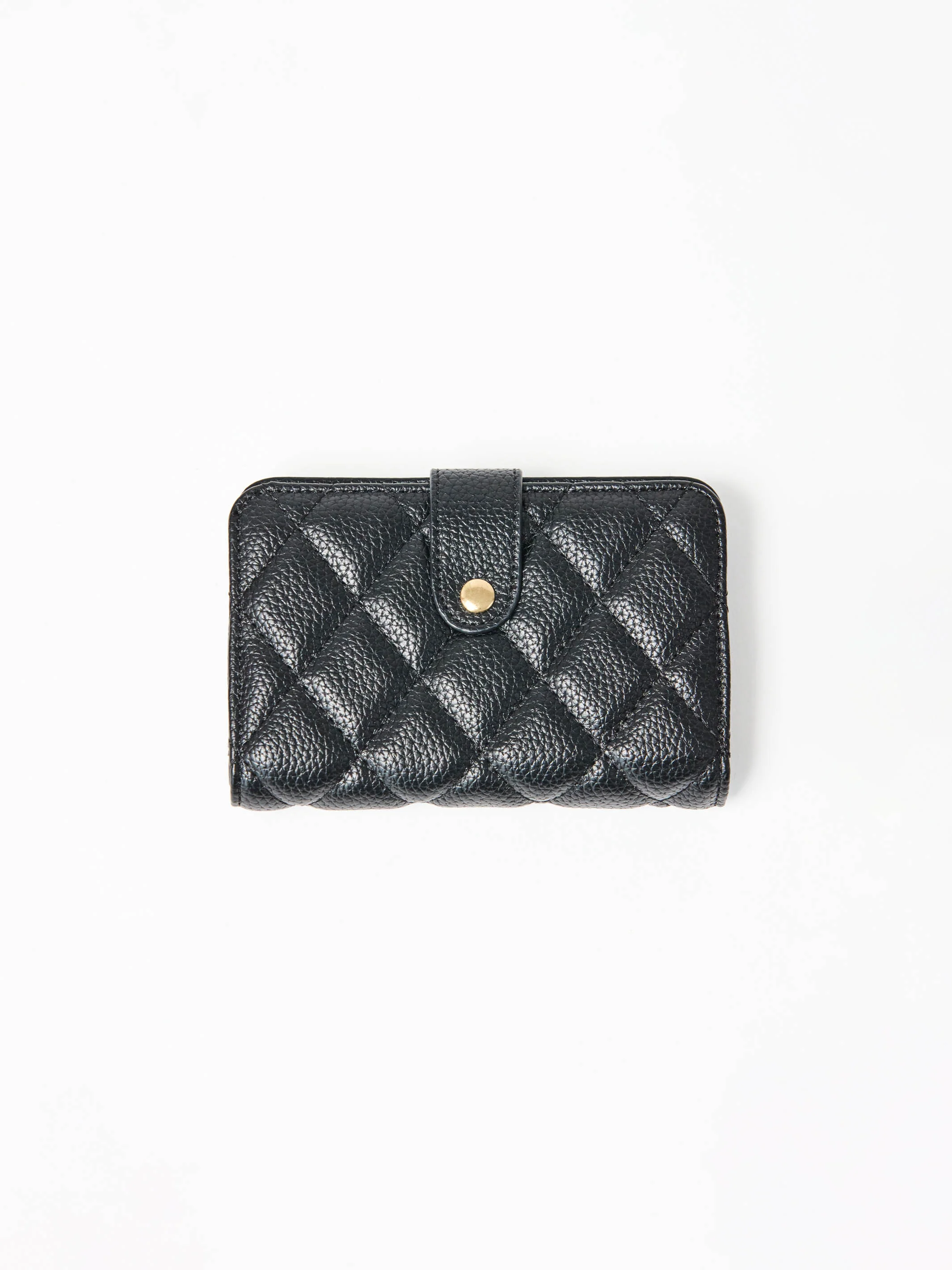 Essential Quilted Wallet | Black