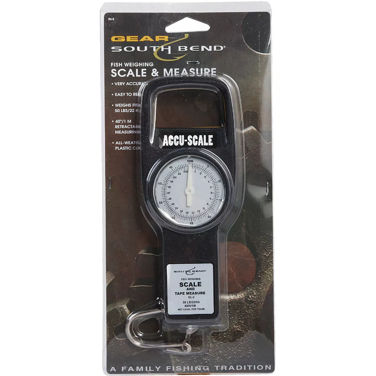 SouthBend 50 Lb. Fish Scale & 40 In. Tape Combination