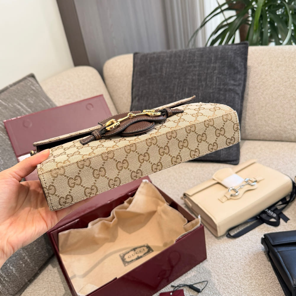 Gucci Horsebit Ristretto medium shoulder bag1:1High-quality replica