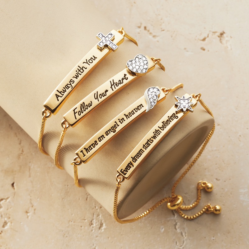 Faith Oval Adjustable Bracelet - MIDNIGHT VELVET CATALOG