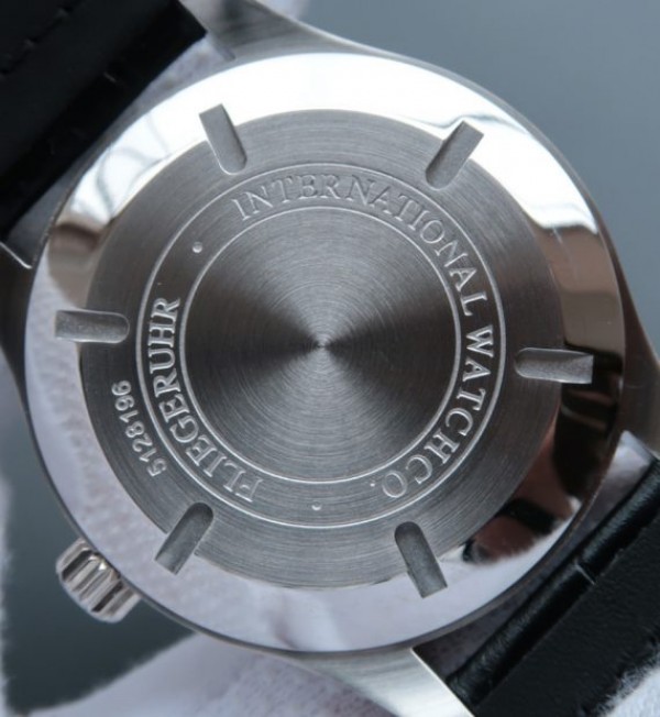 Replica IWC MKF Mark XVII Black Dial Black Leather Strap A2892 - Top club