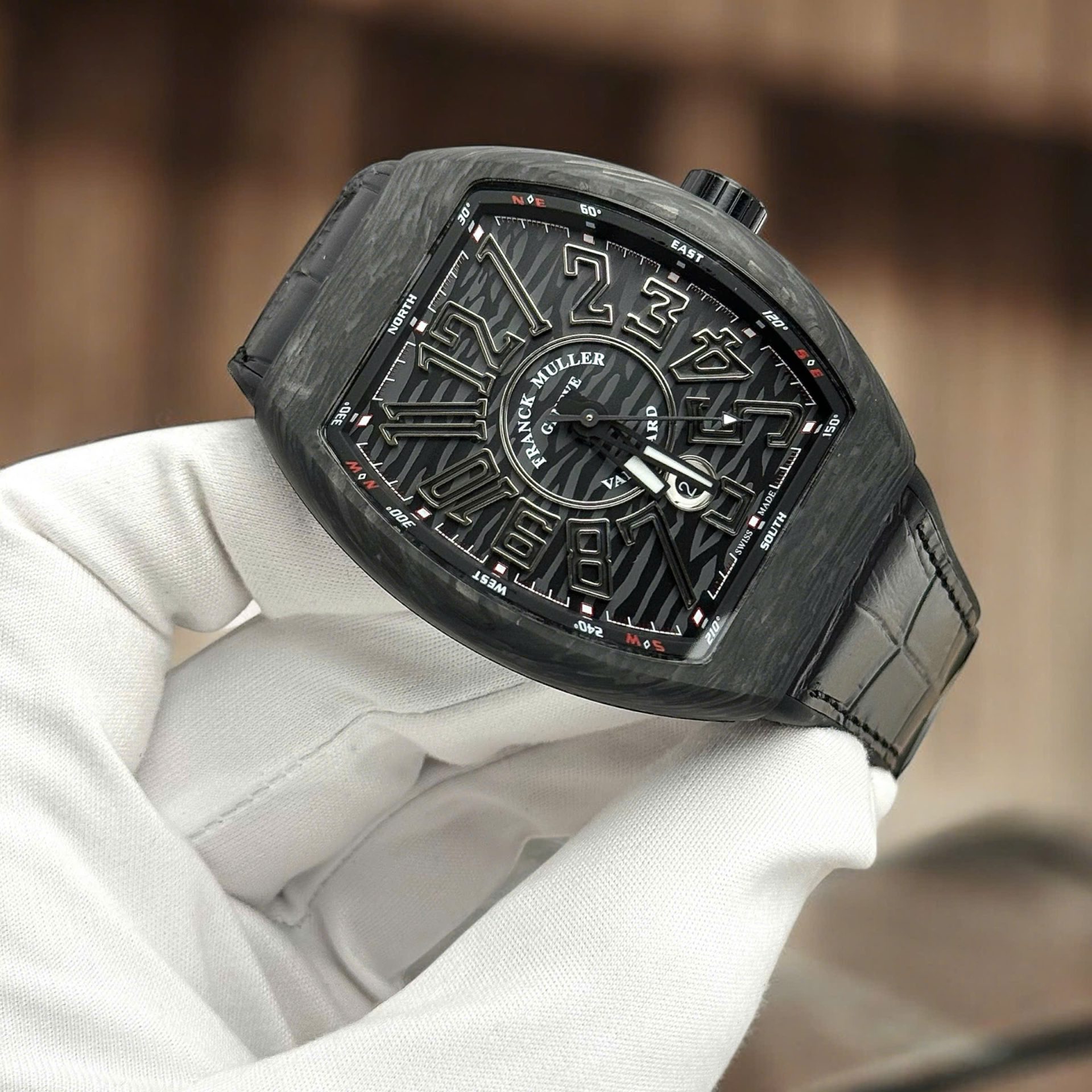Franck Muller Knock Off Watches Vanguard V45 Black Carbon Automatic Movement ABF Factory 45mm - Top club