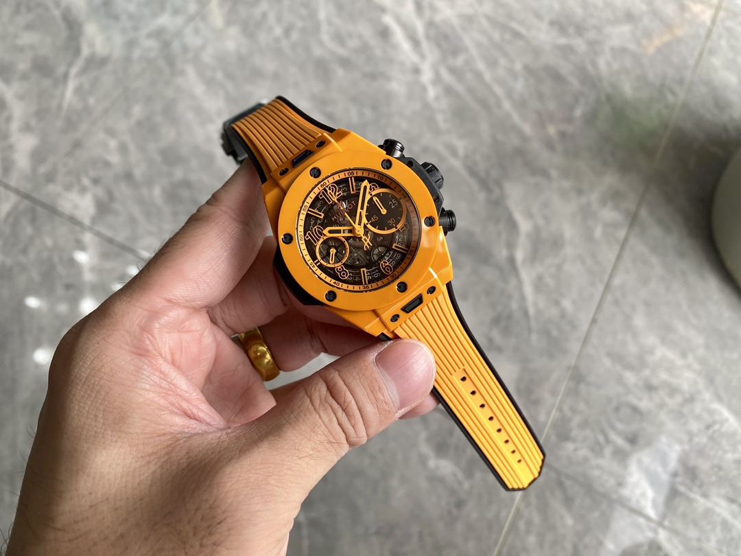 Hubot Big Bang Unico Orange Ceramic Best Replica Watch BBF Factory 42mm - Top club