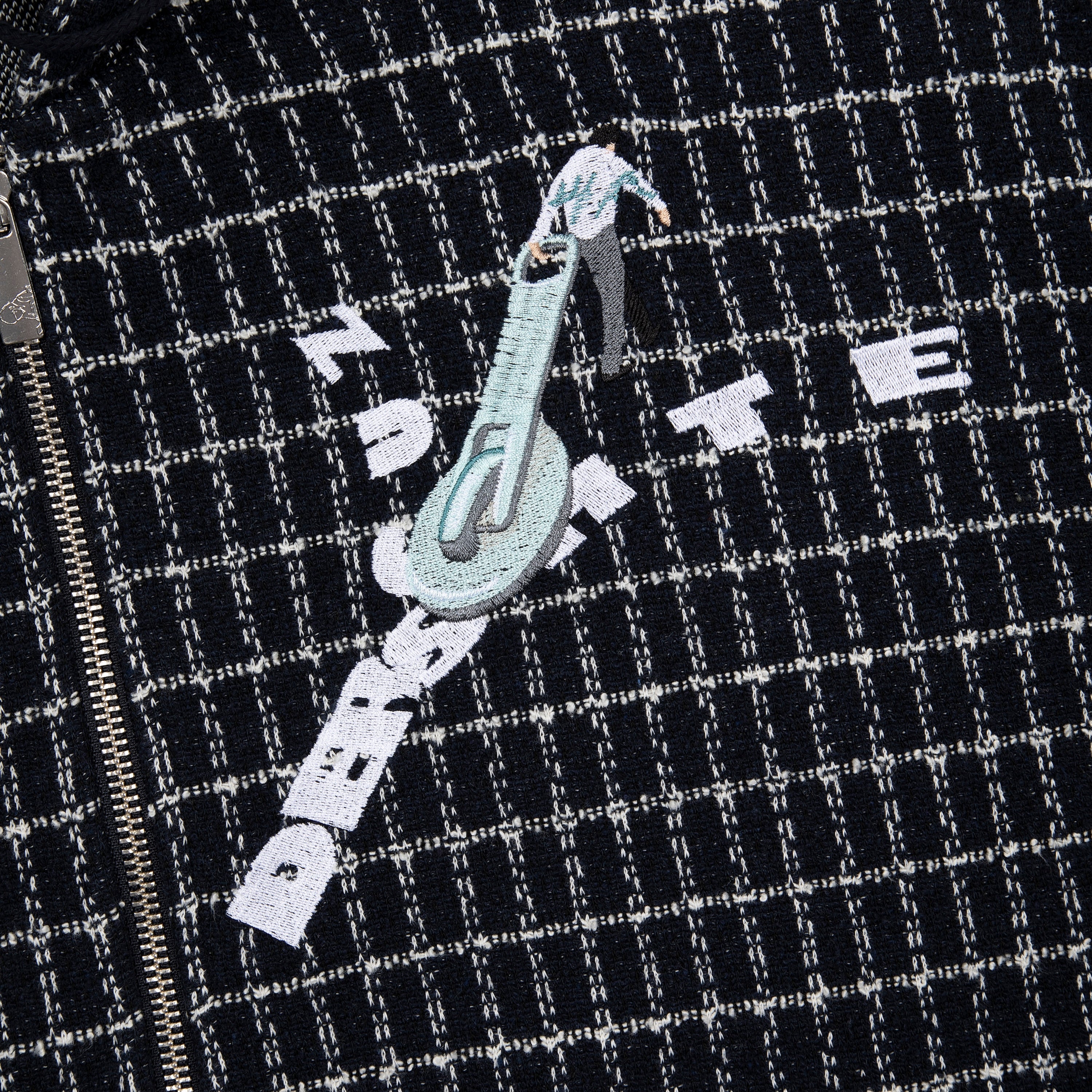 "on air" tweed Zip Up