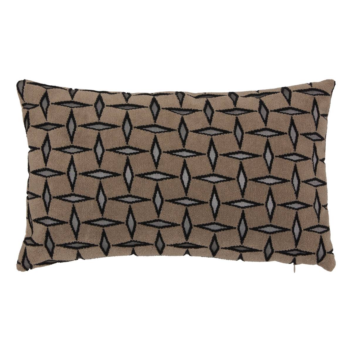 Cushion "Diamond" Brown, 50x25 cm