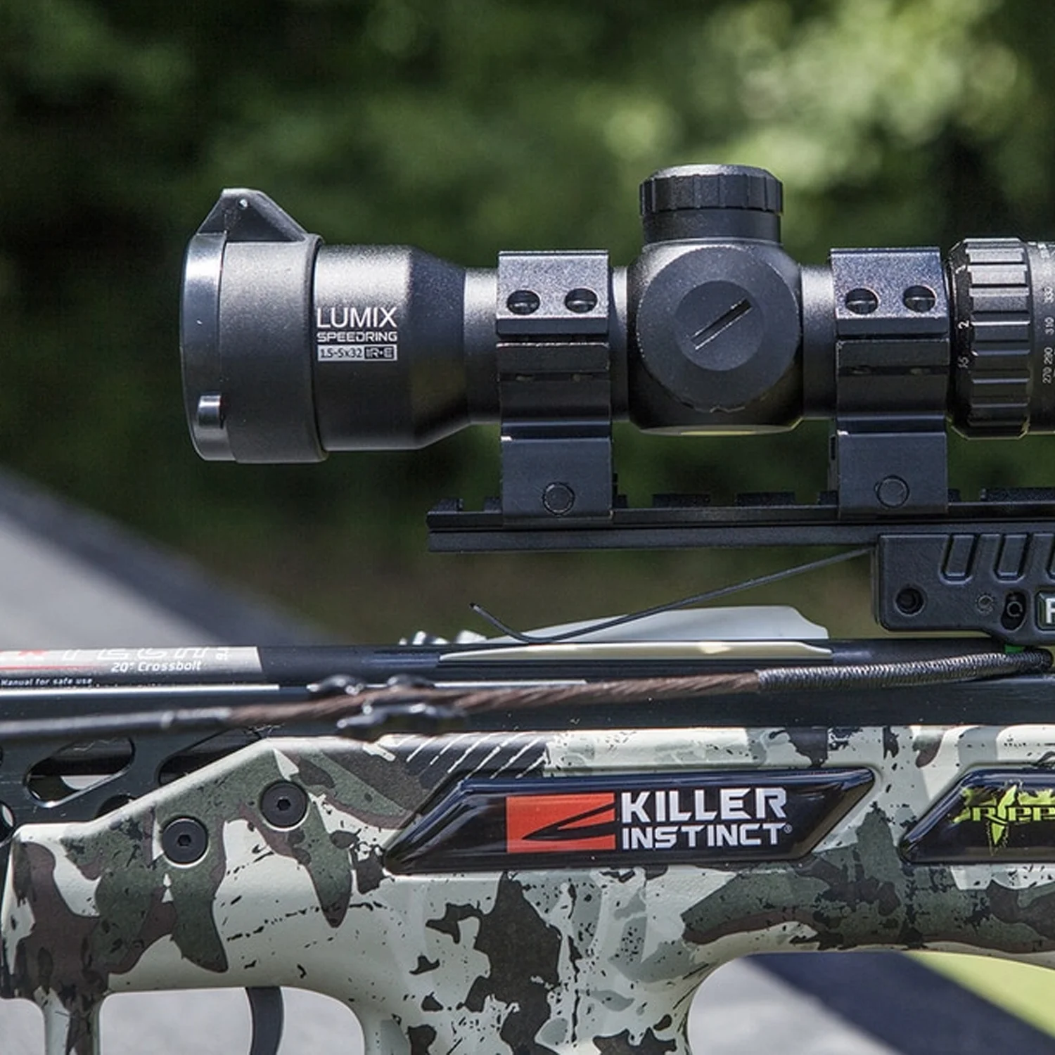Killer Instinct Lumix Speed Ring 1.5 5 x 32 IR-E Crossbow Archery Scope - Image 5