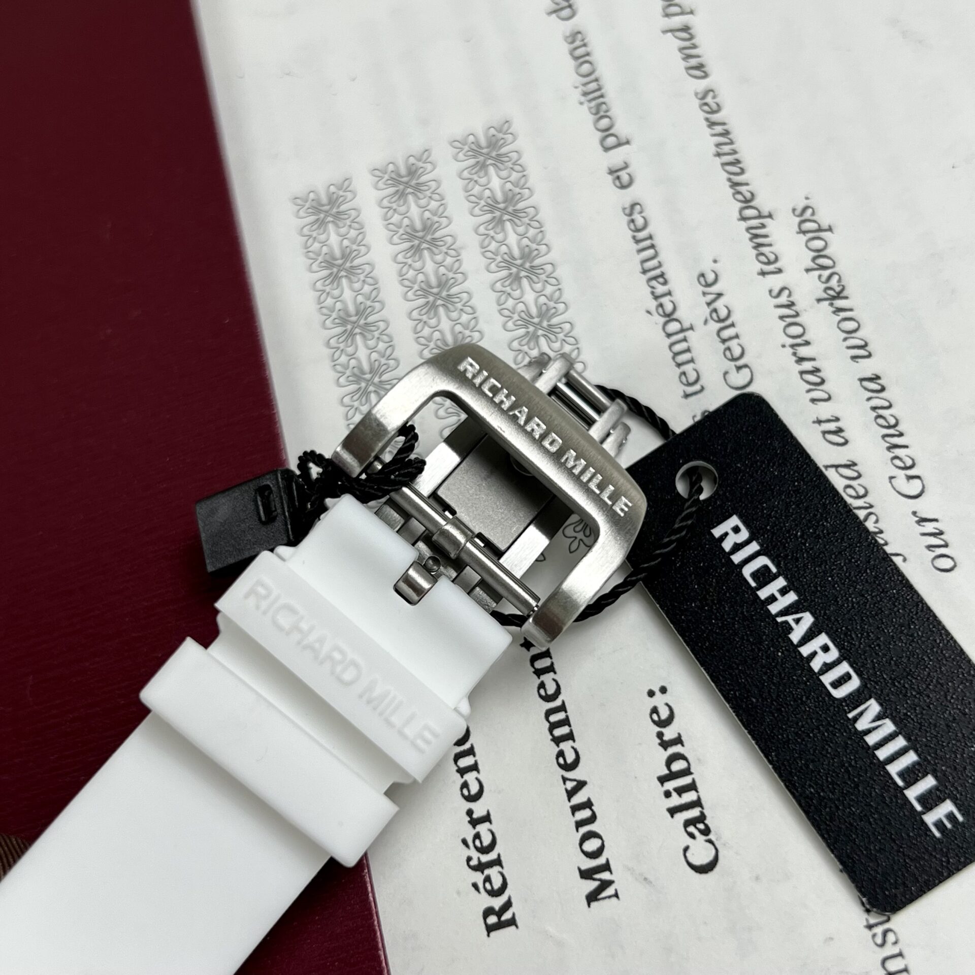Richard Mille RM07-01 Ceramic Replica 1:1 Watch Rubber Strap 36mm - Top club