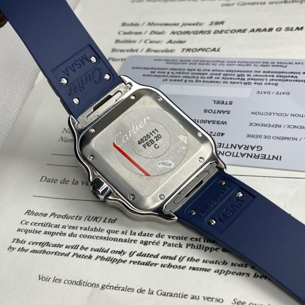 Cartier Replica 1:1 Watch Santos WSSA0030 Blue Dial Rubber Strap 39.8mm - Top club