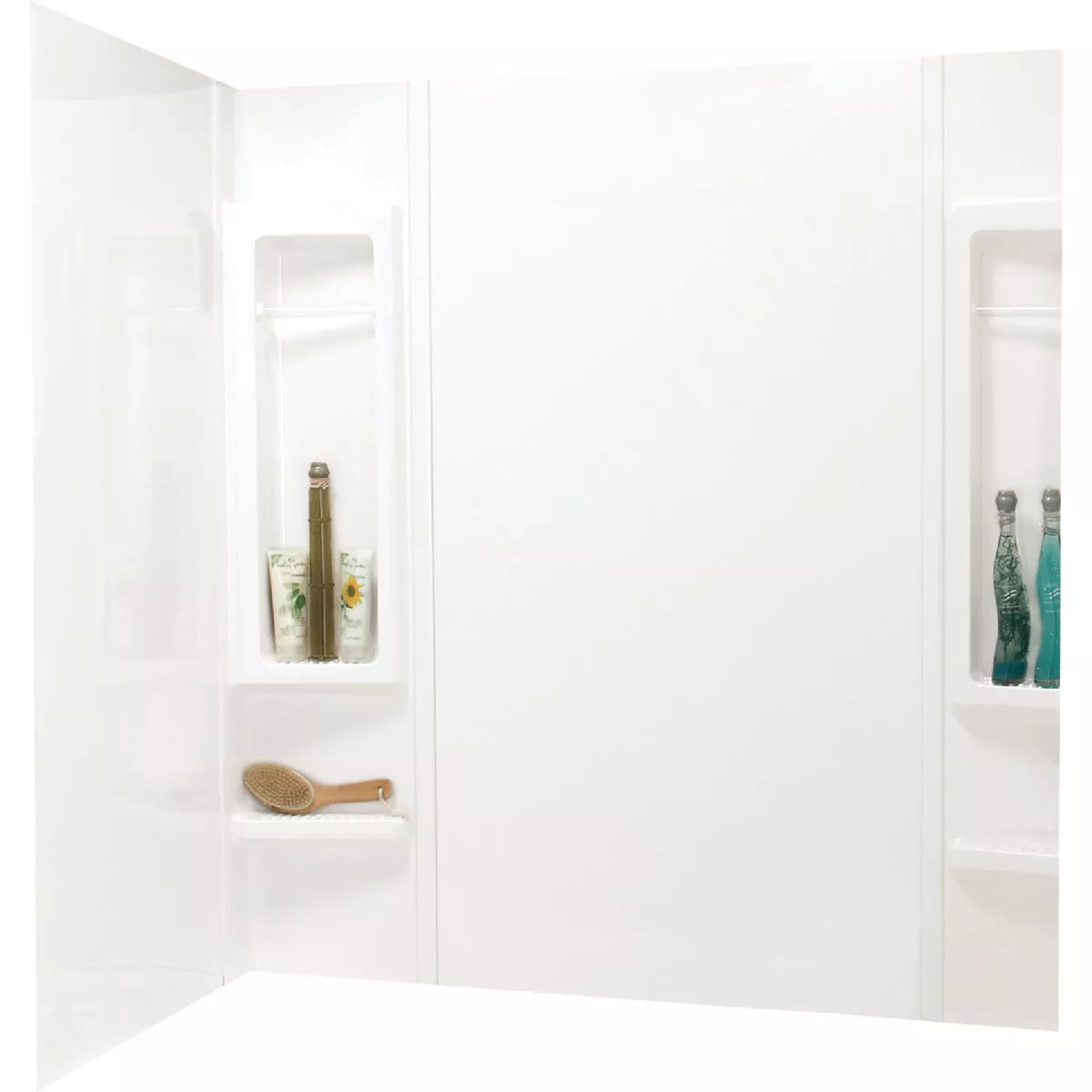 Maax Finesse 61 In. L x 33-1/2 In. W x 59 In. H 5-Piece Glue Up Tub Wall Surround in White
