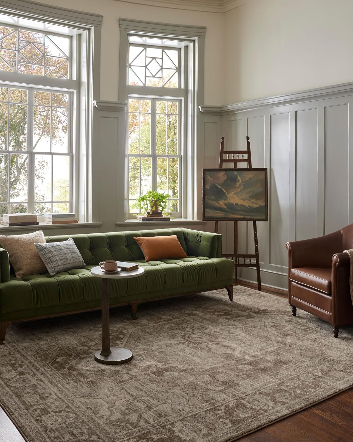 Loloi Magnolia Home by Joanna Gaines Mona Collection MOA-01 Cocoa/Stone 7'-6
