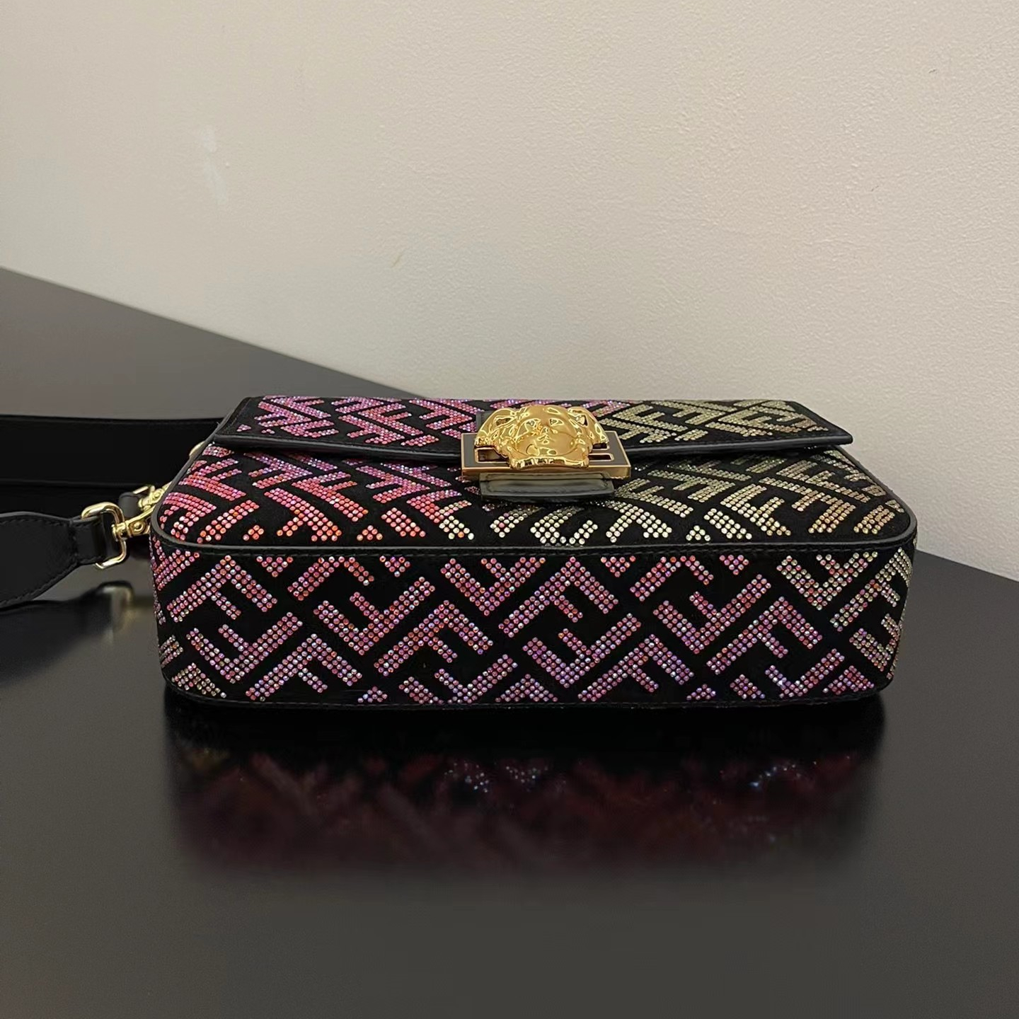 Fendi x Versace leather Baguette bag - Replicaclubs