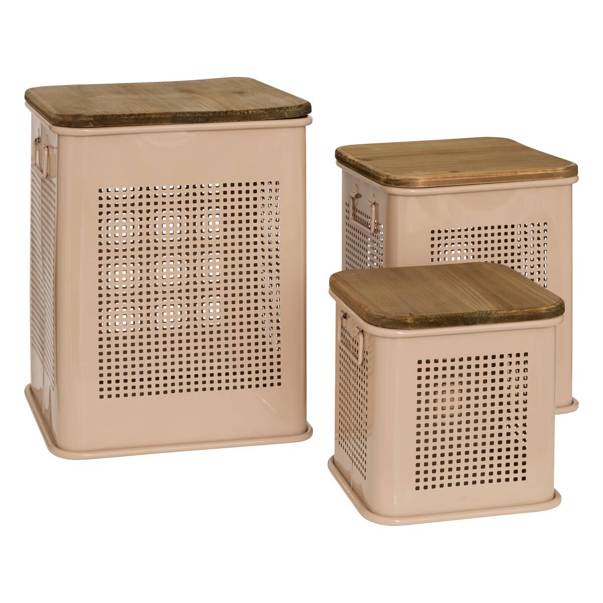 Set of 3 chests "Azae" 46.5x35 cm