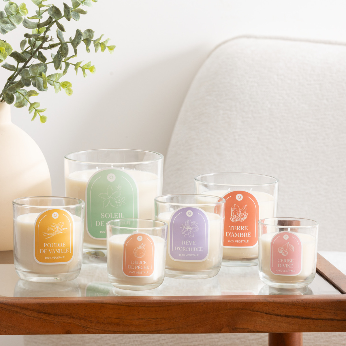 Scented candle "Floa" Orchid, 350g