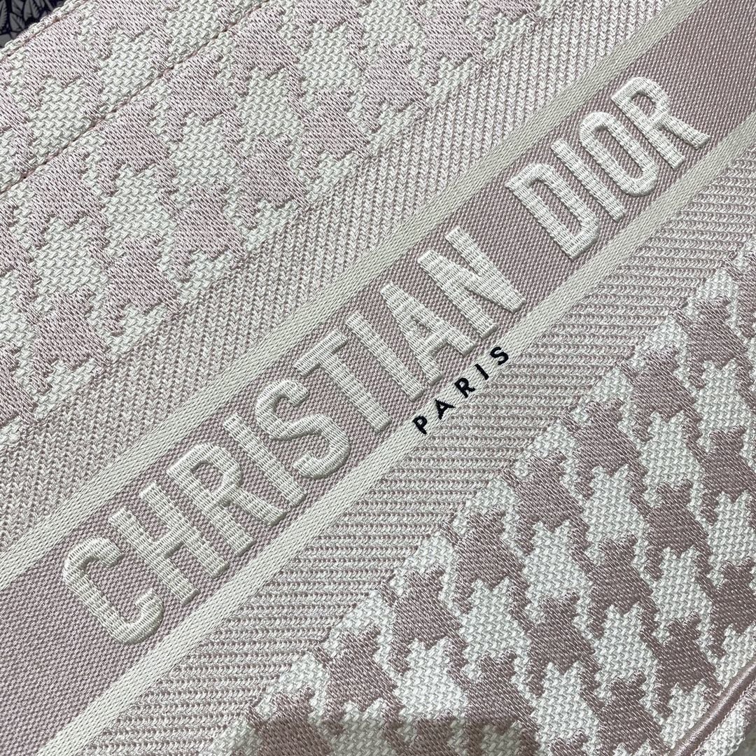 Christian Dior Medium Dior Book Tote Pastel Houndstooth Embroidery, Pastel, For Women Women’s Handbags, Shoulder Bags, 36cm CD1:1High-quality replica