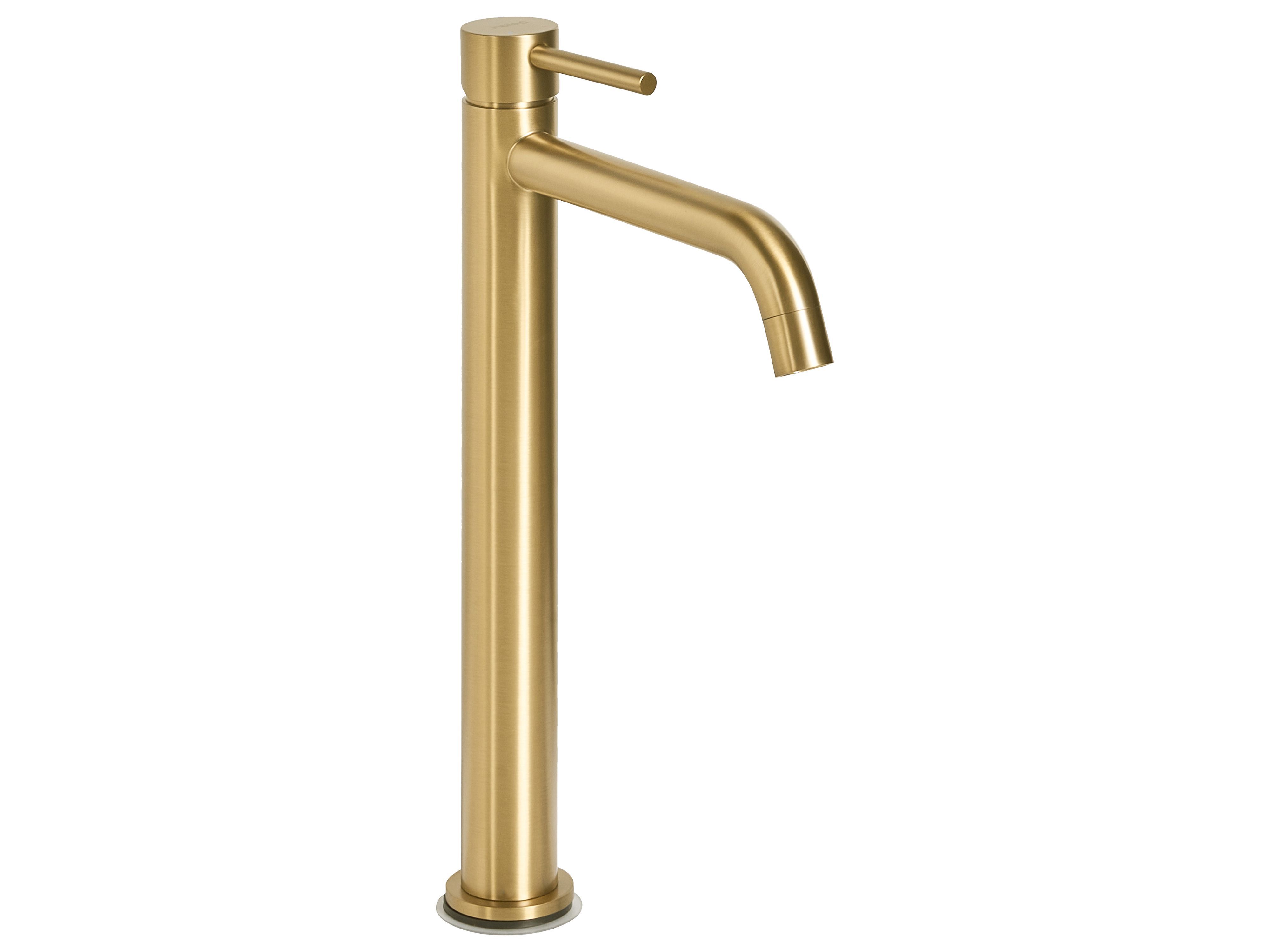Tall Basin Mixer Tap SALINAS Brass Gold