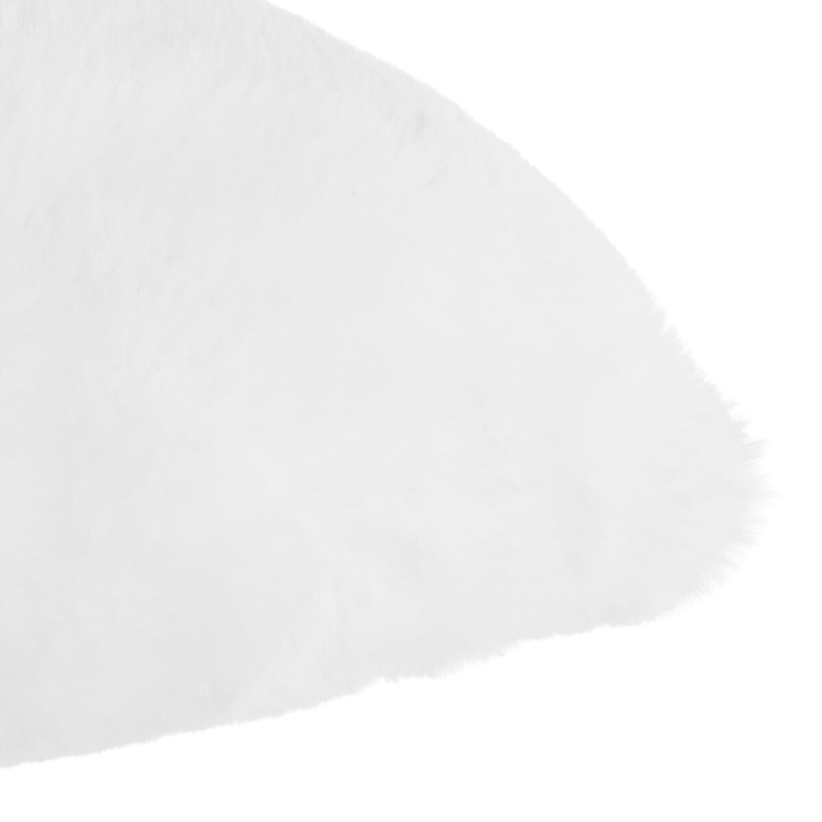 Fake fur cushion White, 45x30 cm