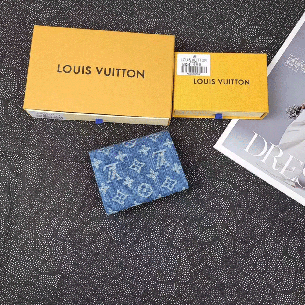 Louis Vuitton LV Monogram Jacquard Denim Money Clip1:1High-quality replica