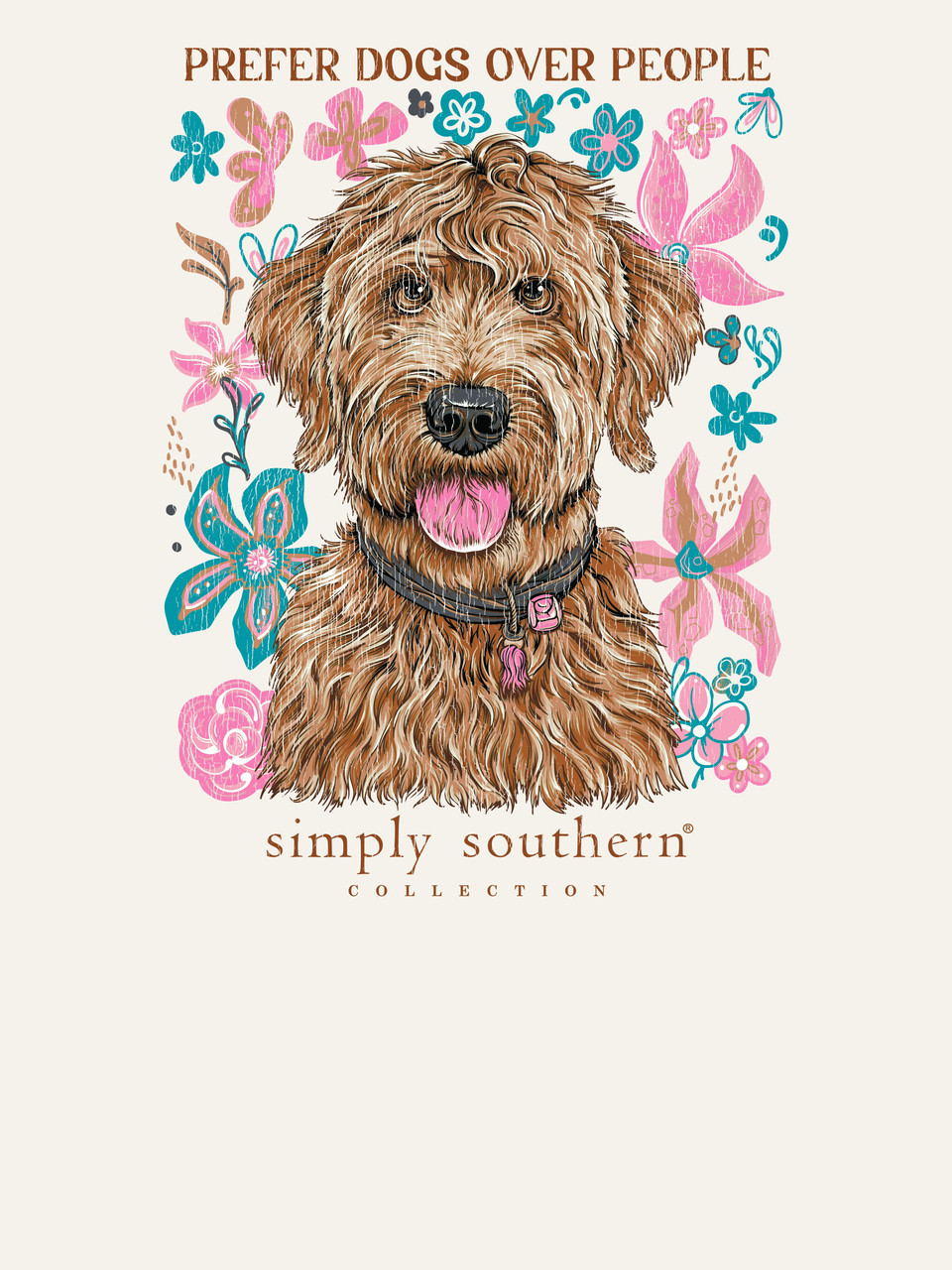 YTH-LS-DOGPEOPLE-LINEN - Simply Southern Outlet