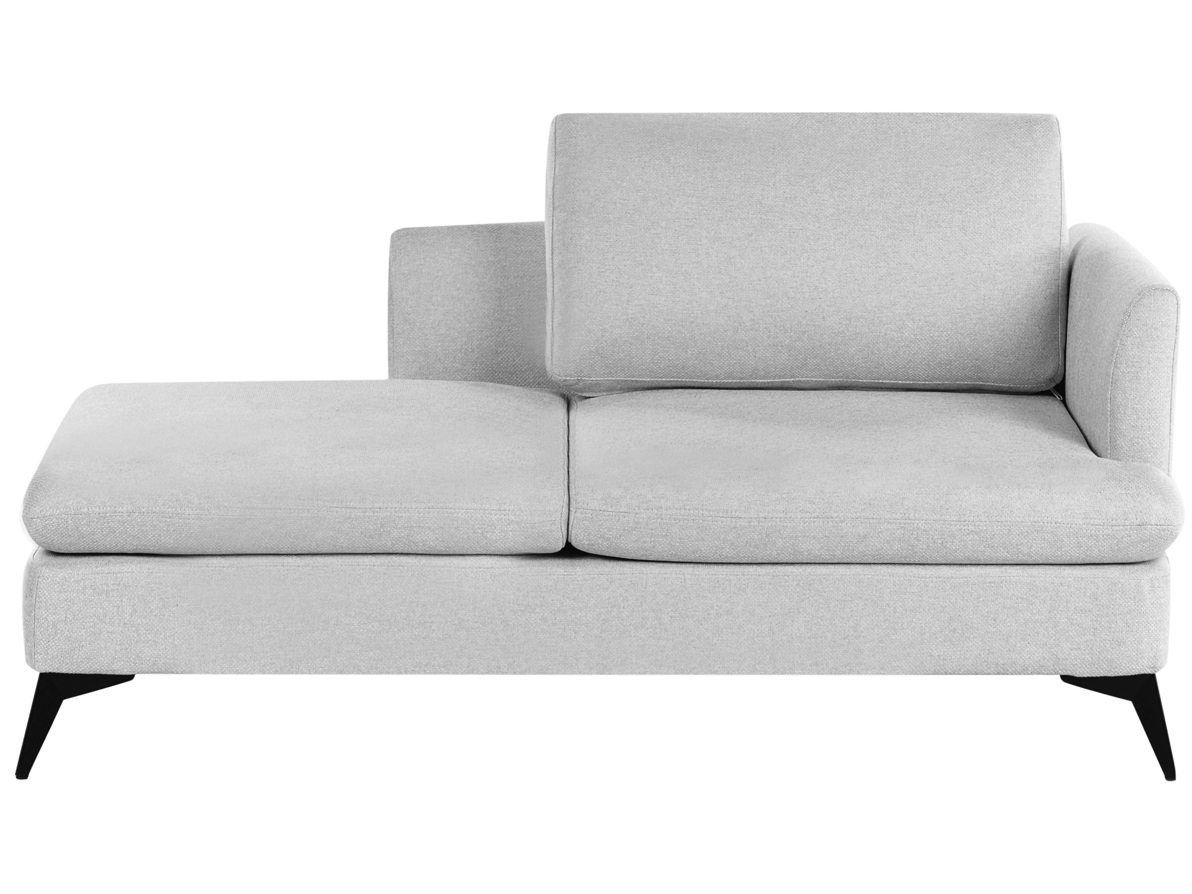 Right-Hand Chaise Lounge SIEVOZ Fabric Light Grey