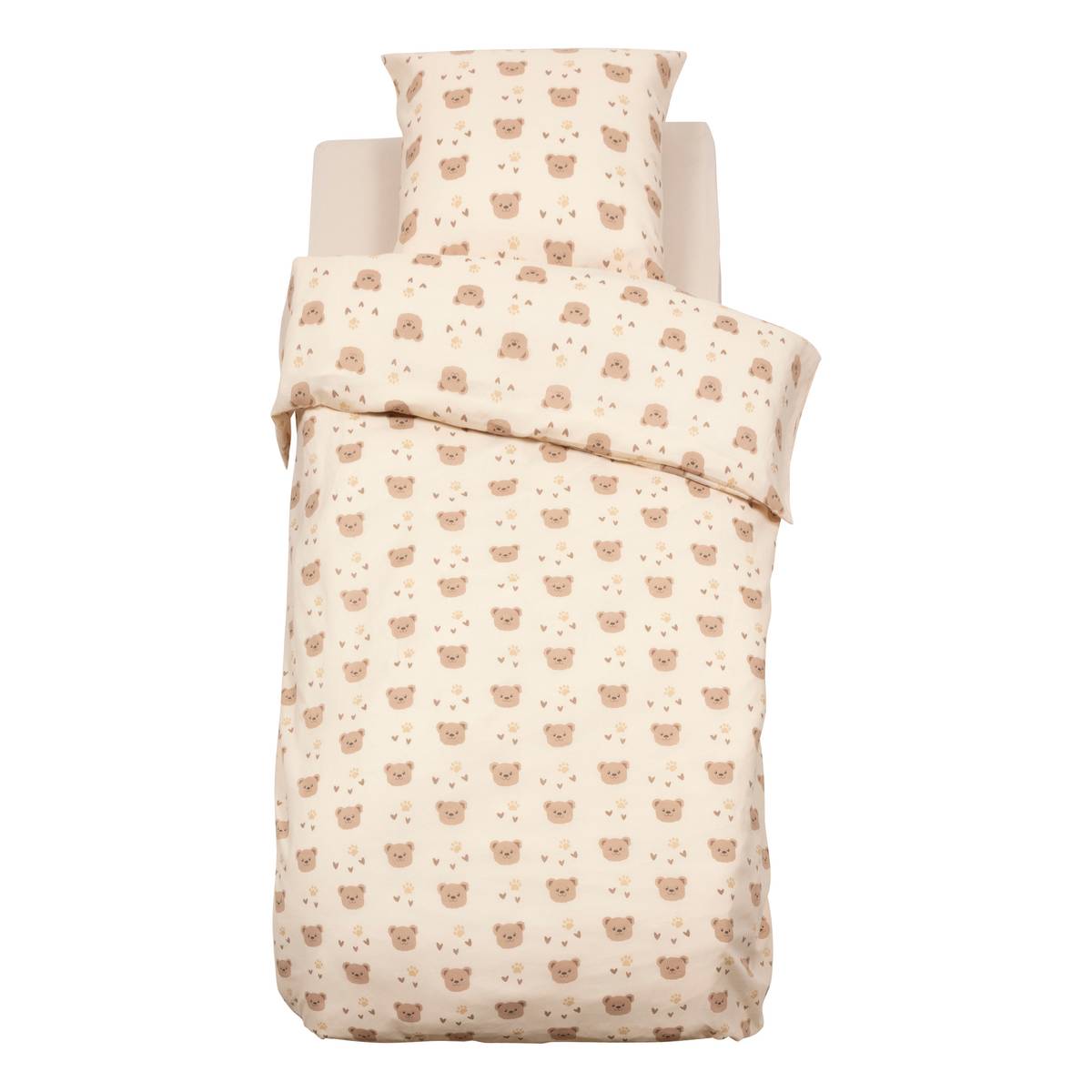 "Billie" printed children's bedding set 2 pieces, 140x200 cm, Purple