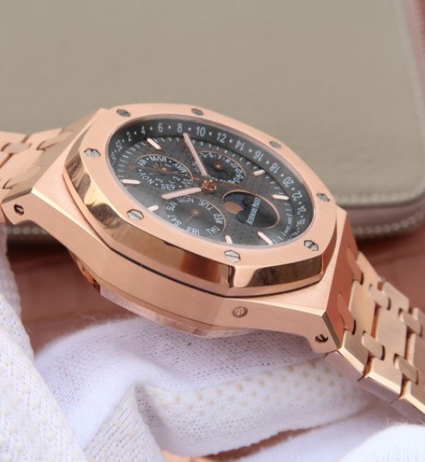 Replica Audemars Piguet JF Royal Oak 41mm 26574 RG Black Textured Dial A5134 - Top club