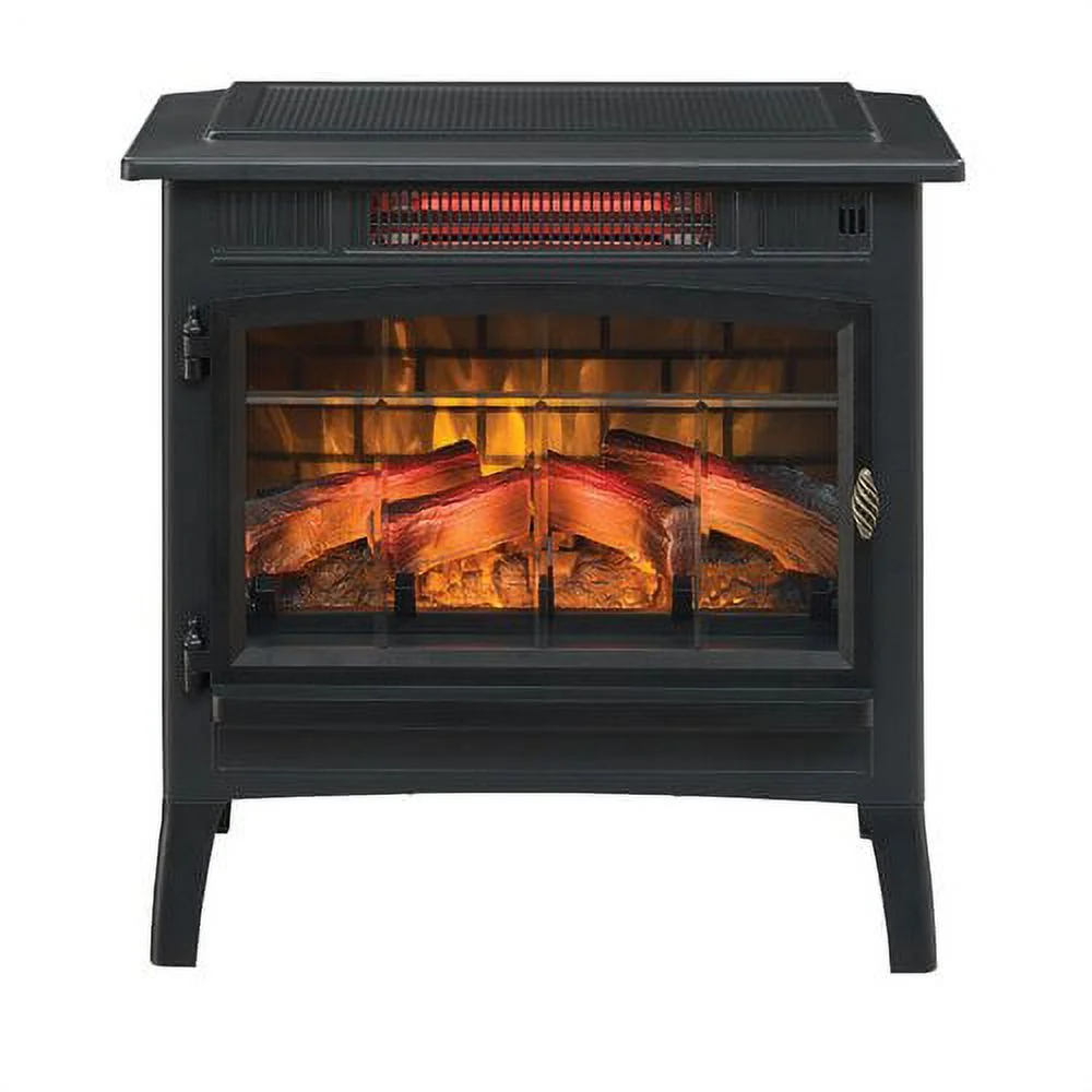 Duraflame 3D Black Infrared Electric Fireplace Stove with Remote Control - DFI-5010-01 - Image 15