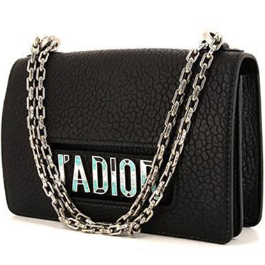 Dior J'Adior handbag in black grained leather1:1High-quality replica