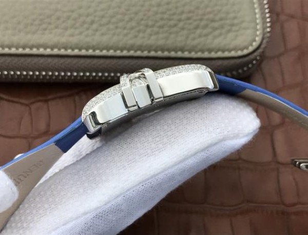 Replica Cartier High Jewelry Watches WJ306014 Blue Dial Blue Fabric Strap - Top club
